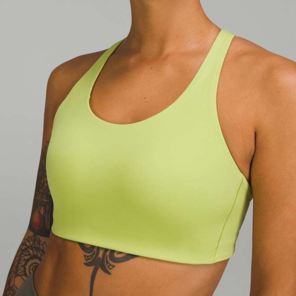 Lululemon Energy Sports Bra, High Support, Green Wasabi 34DD